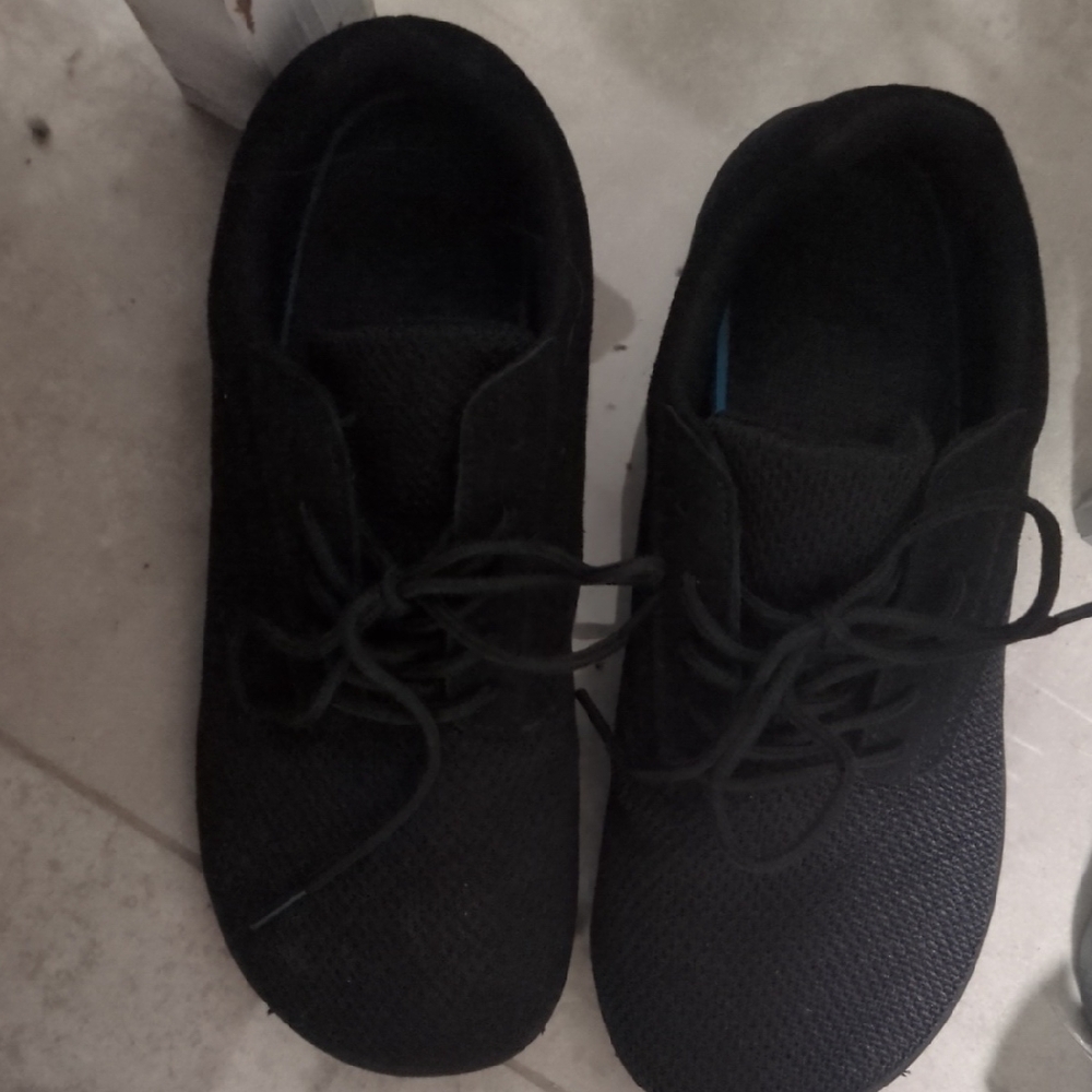 Black Lace-Up Sneakers